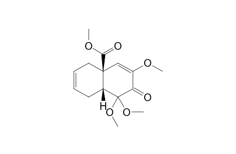 Methyl (4aS*,8aR*)-1,1,3-trimethoxy-2-oxo-1,2,4a,5,8,8a-hexahydro-4a-naphthalenecarboxylate