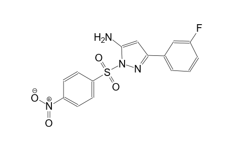 1H-pyrazol-5-amine, 3-(3-fluorophenyl)-1-[(4-nitrophenyl)sulfonyl]-