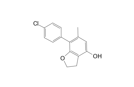 7-(4-Chlorophenyl)-6-methyl-2,3-dihydrobenzofuran-4-ol