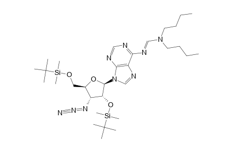 3'-AZIDO-6-N-[(DI-N-BUTYLAMINO)-METHYLENE]-2',5'-BIS-O-(TERT.-BUTYLDIMETHYLSILYL)-3'-DEOXY-BETA-D-ADENOSINE