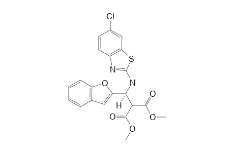 DIMETHYL-2-[BENZOFURAN-2-YL-[(6-CHLOROBENZO-[D]-THIAZOL-2-YL)-AMINO]-METHYL]-MALONATE