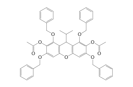 2,7-Diacetoxy-1,3,6,8-tetrabenzyloxy-9-isopropyl-9H-xanthene
