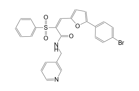 (2E)-3-[5-(4-bromophenyl)-2-furyl]-2-(phenylsulfonyl)-N-(3-pyridinylmethyl)-2-propenamide