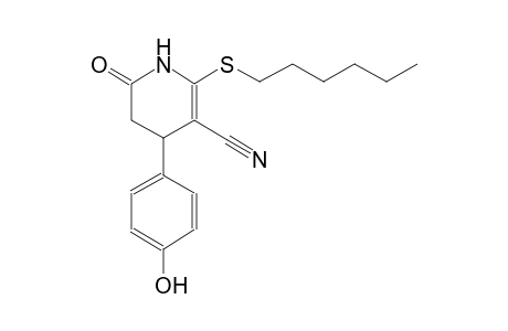 3-pyridinecarbonitrile, 2-(hexylthio)-1,4,5,6-tetrahydro-4-(4-hydroxyphenyl)-6-oxo-
