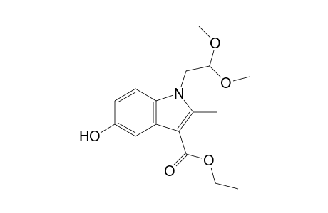 1H-Indole-3-carboxylic acid, 1-(2,2-dimethoxyethyl)-5-hydroxy-2-methyl-, ethyl ester