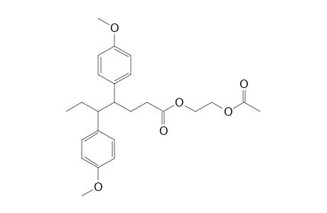 2-Acetyloxyethyl 4,5-bis(4'-methoxyphenyl)heptanoate
