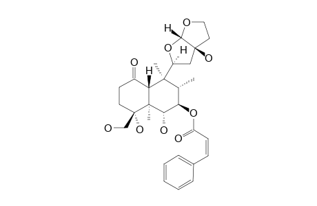 SCUTEREPENIN-A2;(4R,11S,13R)-7-BETA-CIS-CINNAMOYLOXY-4,6-ALPHA,13,18-TETRAHYDROXY-11,16:15,16-DIEPOXY-1-NEOCLERODANONE