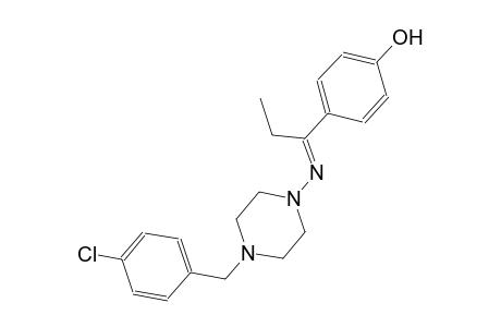 phenol, 4-[(1E)-1-[[4-[(4-chlorophenyl)methyl]-1-piperazinyl]imino]propyl]-