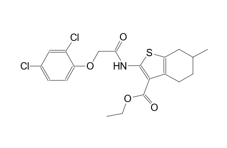 ethyl 2-{[(2,4-dichlorophenoxy)acetyl]amino}-6-methyl-4,5,6,7-tetrahydro-1-benzothiophene-3-carboxylate