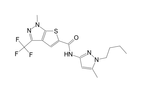 N-(1-butyl-5-methyl-1H-pyrazol-3-yl)-1-methyl-3-(trifluoromethyl)-1H-thieno[2,3-c]pyrazole-5-carboxamide