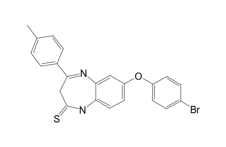 2,3-DIHYDRO-4-(PARA-METHYLPHENYL)-7-(PARA-BROMOPHENOXY)-(1H)-1,5-BENZODIAZEPINE-2-THIONE
