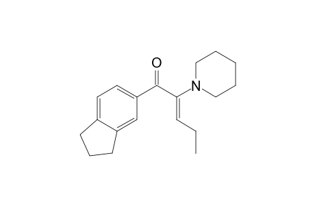 1-(2,3-dihydro-1H-inden-5-yl)-2-(piperidin-1-yl)pent-2-en-1-one