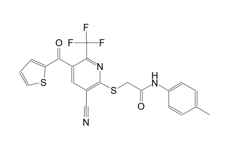 acetamide, 2-[[3-cyano-5-(2-thienylcarbonyl)-6-(trifluoromethyl)-2-pyridinyl]thio]-N-(4-methylphenyl)-