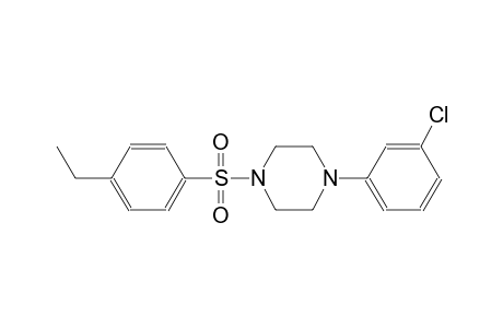 1-(3-chlorophenyl)-4-[(4-ethylphenyl)sulfonyl]piperazine