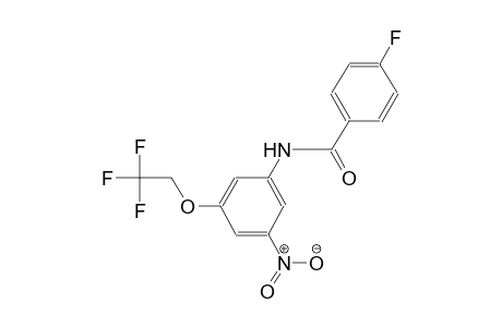 4-fluoro-N-[3-nitro-5-(2,2,2-trifluoroethoxy)phenyl]benzamide