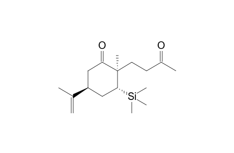 (2R,3R,5S)-5-Isopropenyl-2-methyl-2-(3-oxobutyl)-3-trimethylsilylcyclohexanone