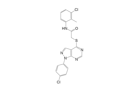 N-(3-chloro-2-methylphenyl)-2-{[1-(4-chlorophenyl)-1H-pyrazolo[3,4-d]pyrimidin-4-yl]sulfanyl}acetamide