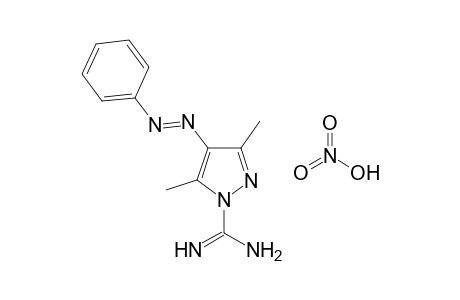 3,5-DIMETHYL-4-(PHENYLAZO)PYRAZOLE-1-CARBOXAMIDINE, MONONITRATE