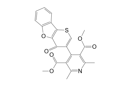 Dimethyl 2,6-dimethyl-4-(4',5'-dihydro-4'-oxo-benzofuro[3,2-b]thiopyran-3'-yl)pyridine-3,5-dicarboxylate