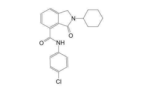 1H-isoindole-4-carboxamide, N-(4-chlorophenyl)-2-cyclohexyl-2,3-dihydro-3-oxo-