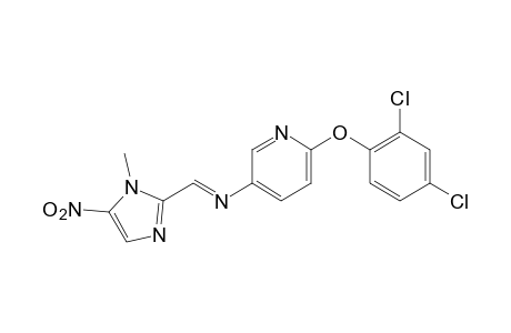 2-(2,4-dichlorophenoxy)-5-{[(1-methyl-5-nitroimidazol-2-yl)methylene]amino}pyridine