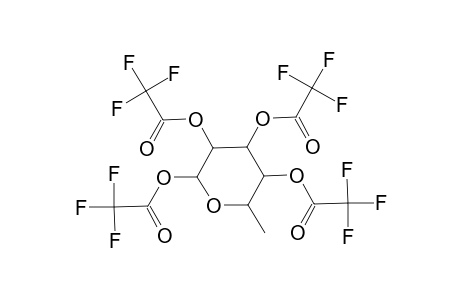 .alpha.-L-Mannopyranose, 6-deoxy-, tetrakis(trifluoroacetate)