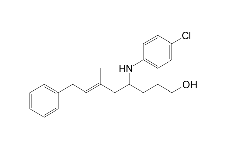 (E)-4-(4-Chlorophenylamino)-6-methyl-8-phenyloct-6-en-1-ol