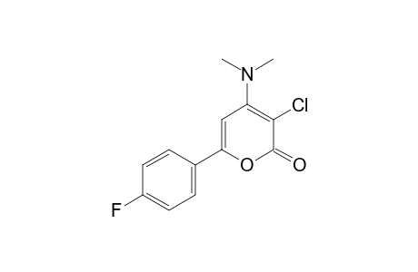 3-chloro-4-(dimethylamino)-6-(p-fluorophenyl)-2H-pyran-2-one