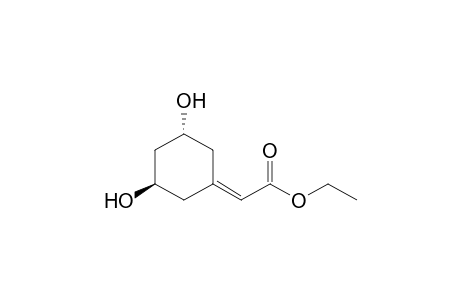 2-[(3R,5R)-3,5-dihydroxycyclohexylidene]acetic acid ethyl ester