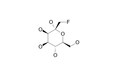 1-DEOXY-1-FLUORO-D-GLYCERO-ALPHA-D-LYXO-HEPT-2-ULOPYRANOSIDE