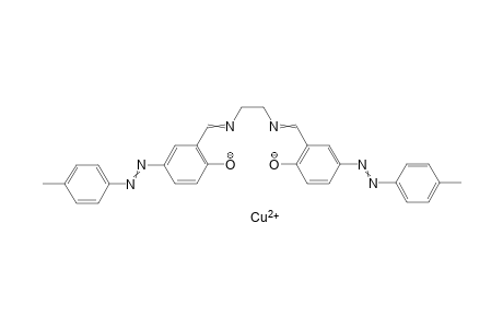 copper(II) 2,2'-((ethane-1,2-diylbis(azaneylylidene))bis(methaneylylidene))bis(4-(p-tolyldiazenyl)phenolate)