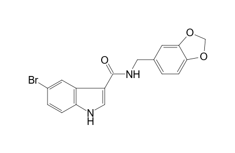 1H-Indole-3-carboxamide, N-(1,3-benzodioxol-5-ylmethyl)-5-bromo-