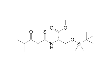 Methyl (2S)-3-[(tert-Butyldimethylsilyl)oxy]-2-(2',2'-dimethylacetothioacetylamino)propanoate