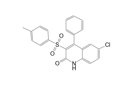 6-chloro-3-[(4-methylphenyl)sulfonyl]-4-phenyl-2(1H)-quinolinone