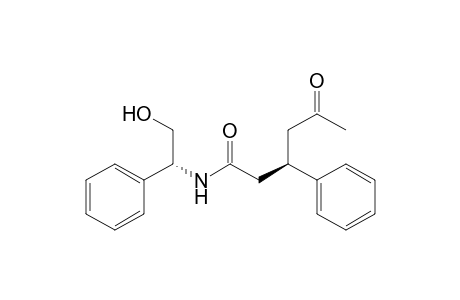 Benzenepropanamide, N-(2-hydroxy-1-phenylethyl)-.beta.-(2-oxopropyl)-, [R-(R*,R*)]-