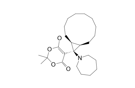 2,2-DIMETHYL-(12-HEXAHYDROAZEPINIO-TRANS-BICYCLO-[9.1.0]-DODECYL-12-YL)-4-OXO-4H-1,3-DIOXIN-6-OLATE