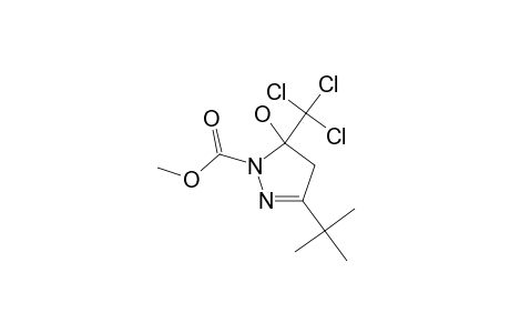 3-TERT.-BUTYL-5-TRICHLOROMETHYL-4,5-DIHYDRO-1H-1-PYRAZOLE-METHYLESTER