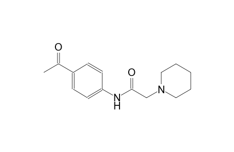 N-(4-acetylphenyl)-2-(1-piperidinyl)acetamide