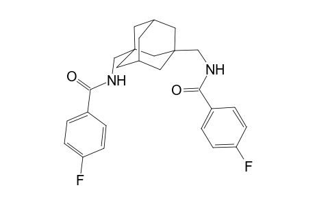 4-Fluoranyl-N-[[3-[[(4-fluorophenyl)carbonylamino]methyl]-1-adamantyl]methyl]benzamide