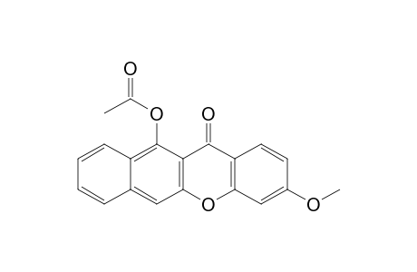 12H-Benzo[b]xanthen-12-one, 11-(acetyloxy)-3-methoxy-