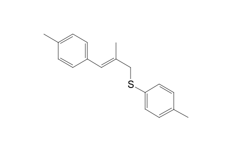 Benzene, 1-methyl-4-[[2-methyl-3-(4-methylphenyl)-2-propenyl]thio]-, (E)-
