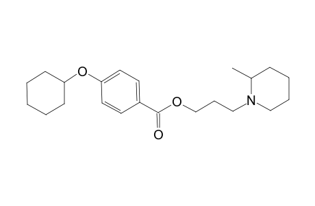 3-(2-Methyl-1-piperidinyl)propyl 4-(cyclohexyloxy)benzoate