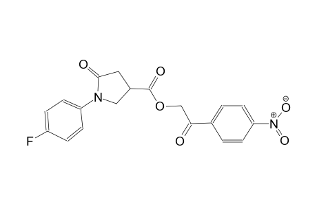 3-pyrrolidinecarboxylic acid, 1-(4-fluorophenyl)-5-oxo-, 2-(4-nitrophenyl)-2-oxoethyl ester
