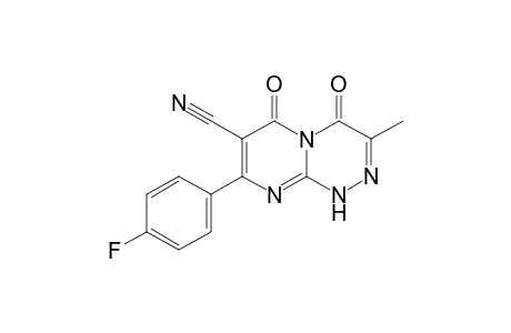 8-(4'-Fluorophenyl)-7-cyano-3-methyl-pyrimido[3,2-c][1,2,4]triazin-4,6-dione