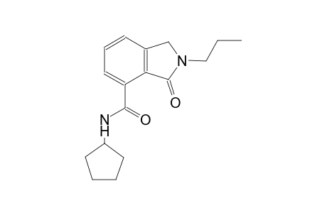 N-cyclopentyl-3-oxo-2-propyl-4-isoindolinecarboxamide