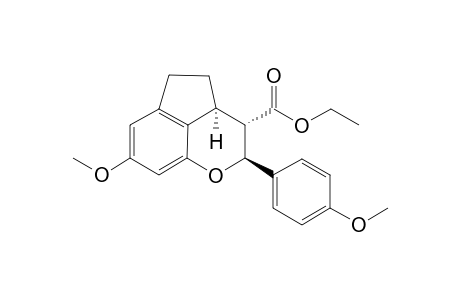 (2S,3S,3aS)-ethyl 7-methoxy-2-(4-methoxyphenyl)-3,3a,4,5-tetrahydro-2H-cyclopenta[de]chromene-3-carboxylate