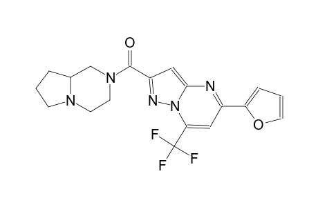 5-(2-furyl)-2-(hexahydropyrrolo[1,2-a]pyrazin-2(1H)-ylcarbonyl)-7-(trifluoromethyl)pyrazolo[1,5-a]pyrimidine