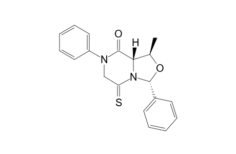(1R,3R,8aS)-1-Methyl-3,7-diphenyl-5-thioxo-1,6,7,8a-tetrahydro[1,3]oxazolo[3,4-a]pyrazine-8(5H)-one