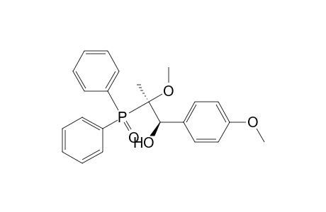 Benzenemethanol, .alpha.-[1-(diphenylphosphinyl)-1-methoxyethyl]-4-methoxy-, (R*,R*)-