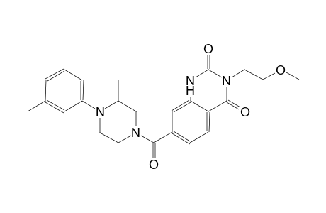 3-(2-methoxyethyl)-7-{[3-methyl-4-(3-methylphenyl)-1-piperazinyl]carbonyl}-2,4(1H,3H)-quinazolinedione